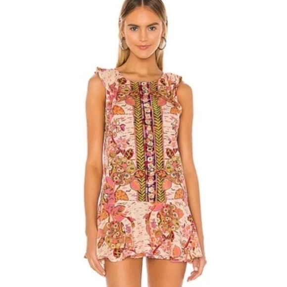 Free people Summer in Tulum Tunic dress Linen & viscose M - Picture 3 of 16